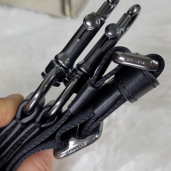 ✅️ COACH Signature Leather Designer Laptop Briefcase Work Bag NWT Rare unisex - Picture 10 of 15